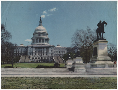 The U.S. Capitol with the Garfield Memorial